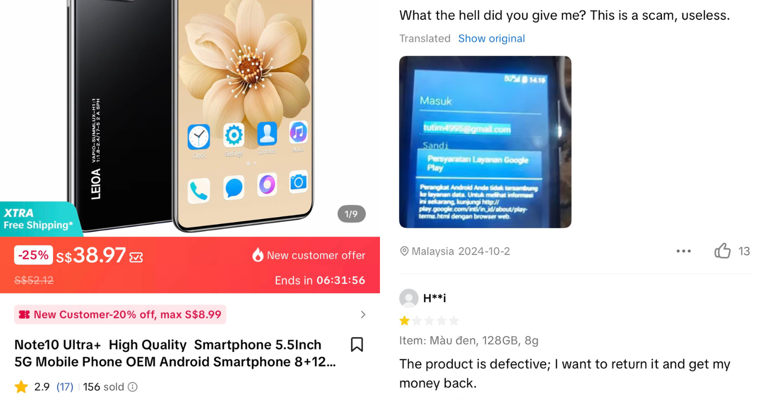 1 star reviews of a cheap smartphone