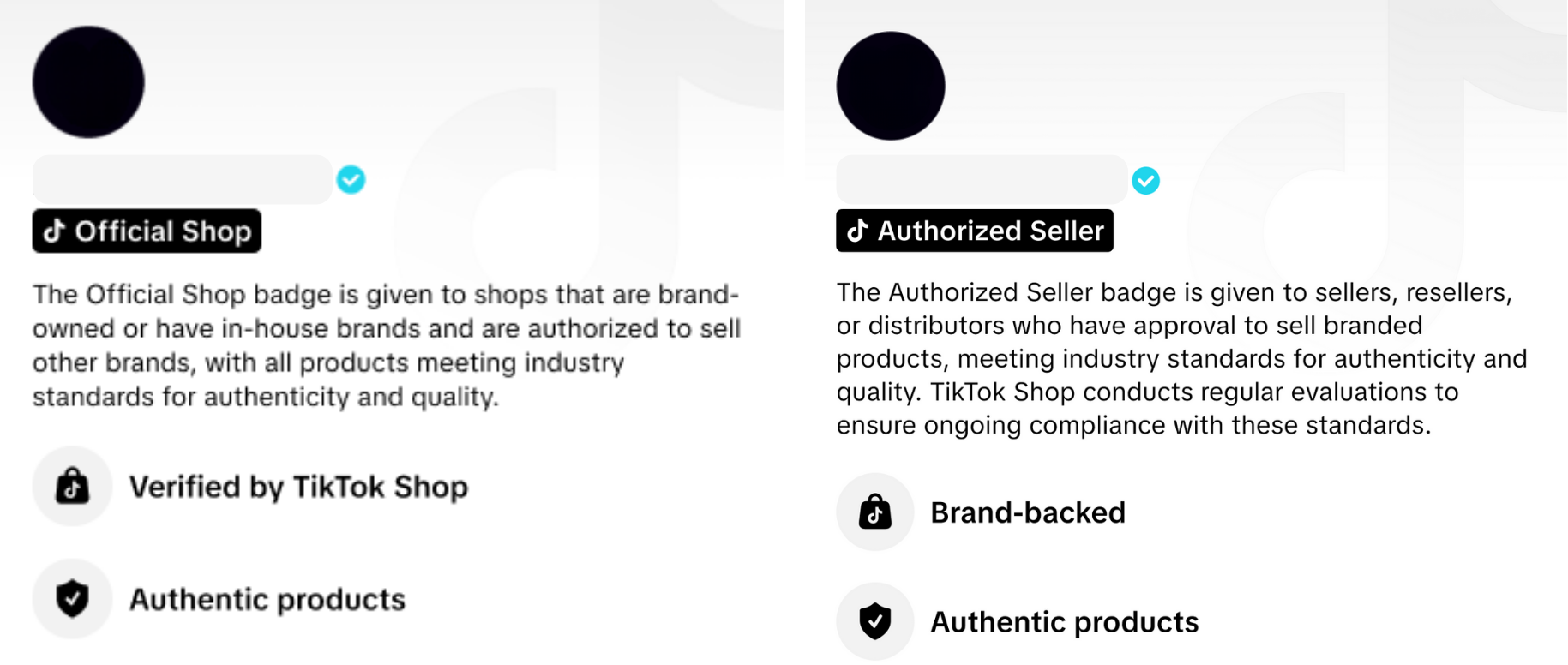 tiktok livestream - verified tiktok shop badges
