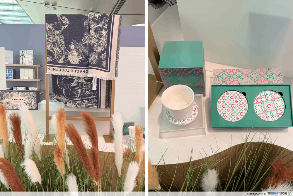 Chagee x ACM x STB - Garden of Senses A Tea Reverie - shawl and porcelain cups