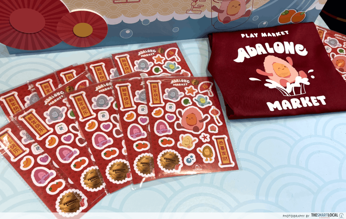 FairPrice Abalone Plushies Stickers Apron