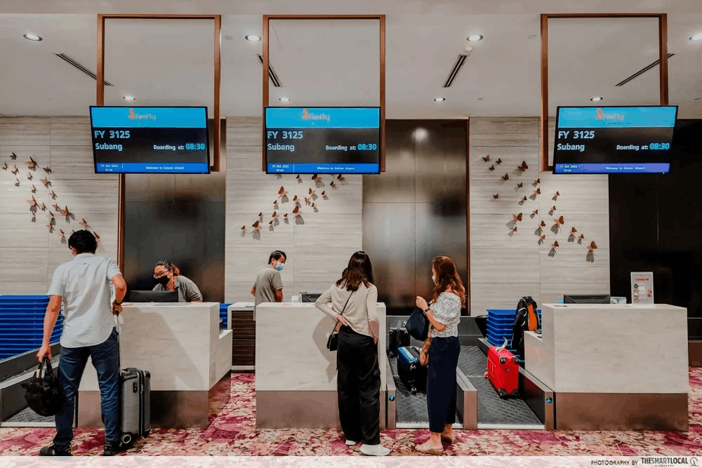 Checking in at the airport