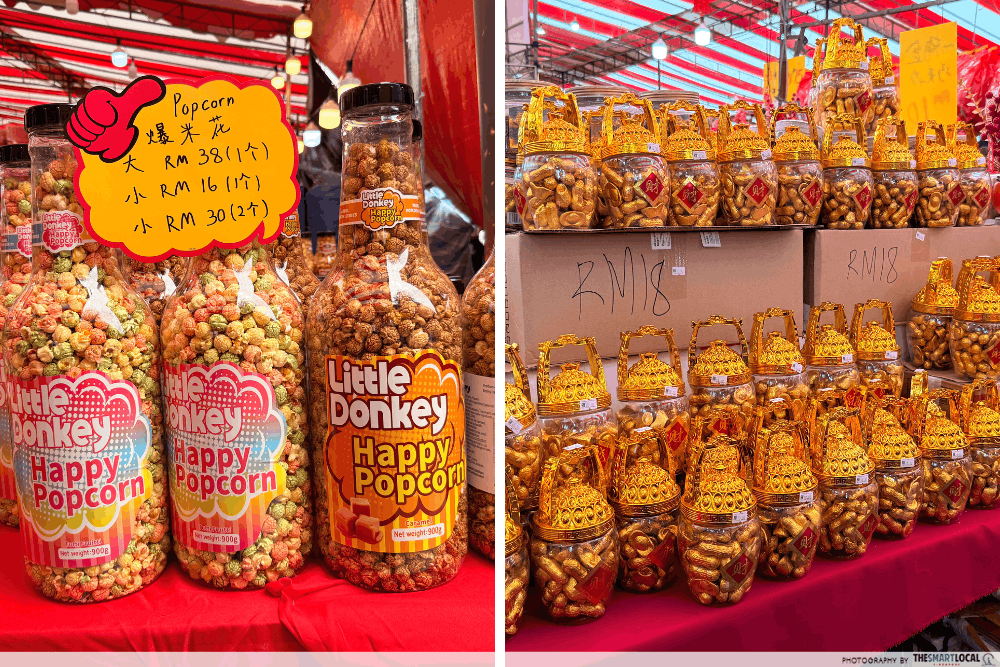 Johor Jaya CNY Bazaar 2026 - popcorn and chocolates