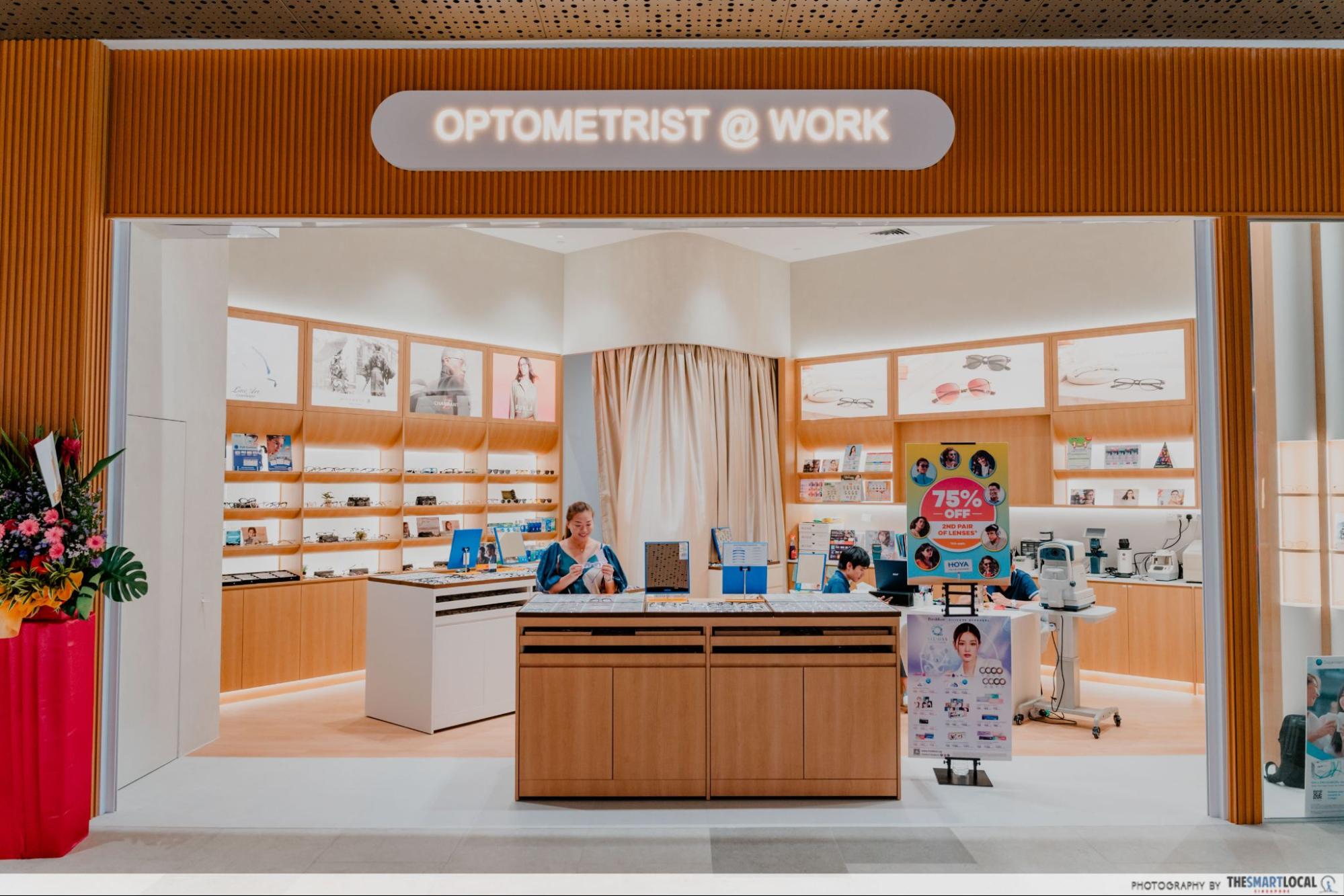 Optometrist At Work Store
