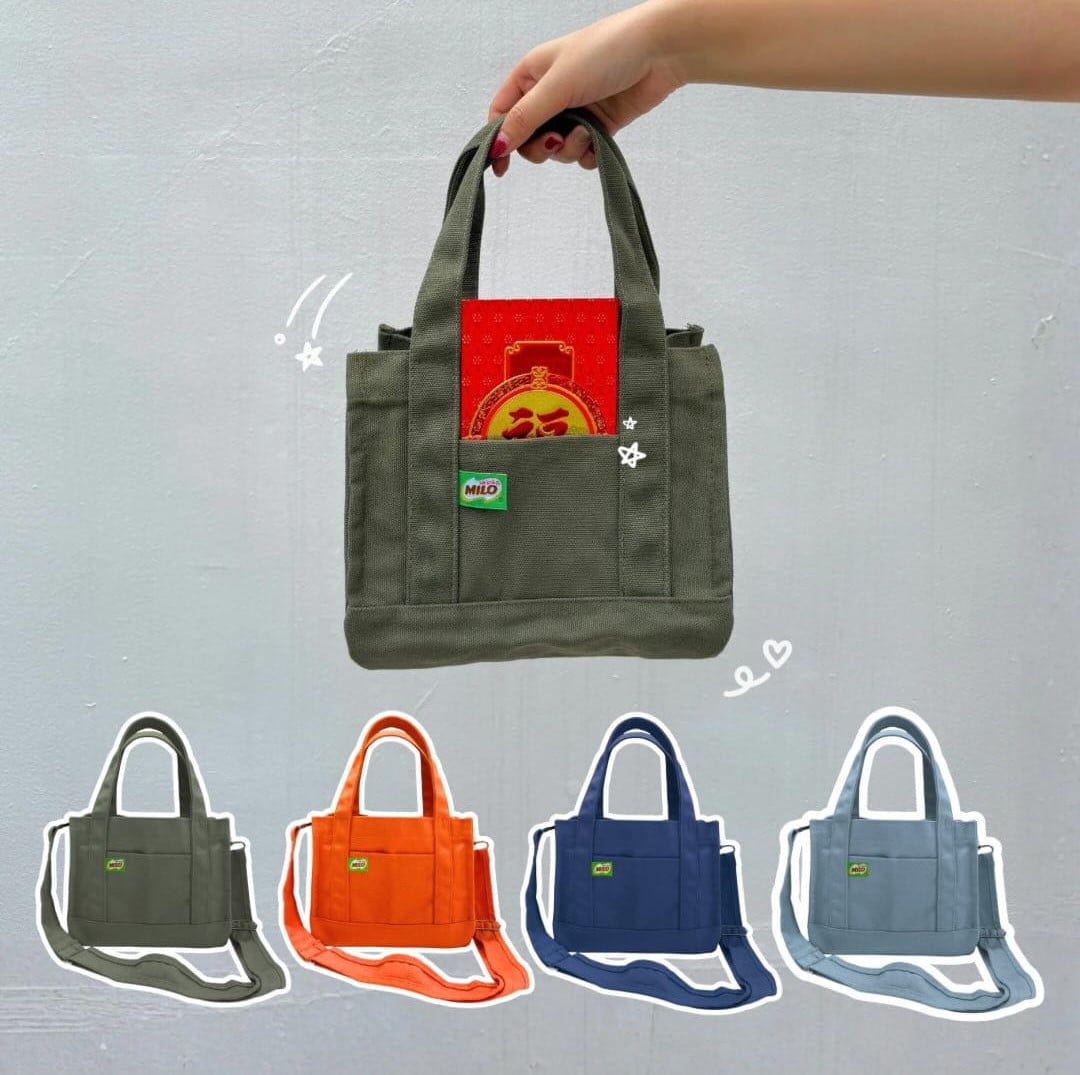 MILO CNY 2026 Canvas Bags comes in four colours