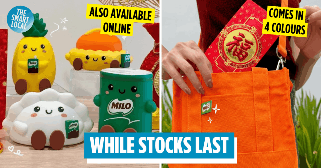 Free CNY Coin Banks and Canvas Bags MILO Singapore while stocks last