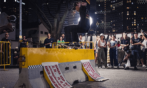 kids skateboarding at the Aliwal Urban Arts Festival