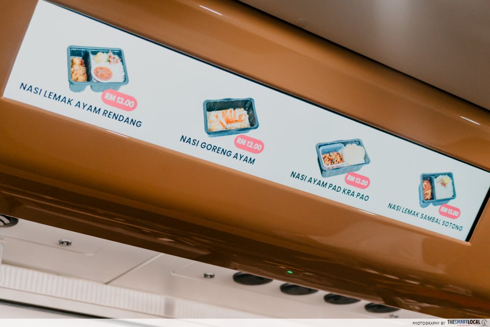 jb-kl ets train - cafe menu