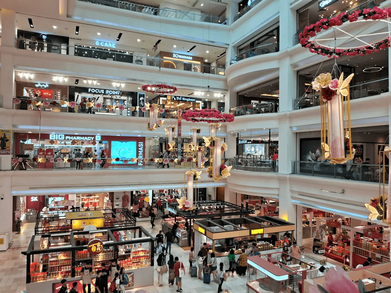 jb malls - current interior of Johor Bahru City Square