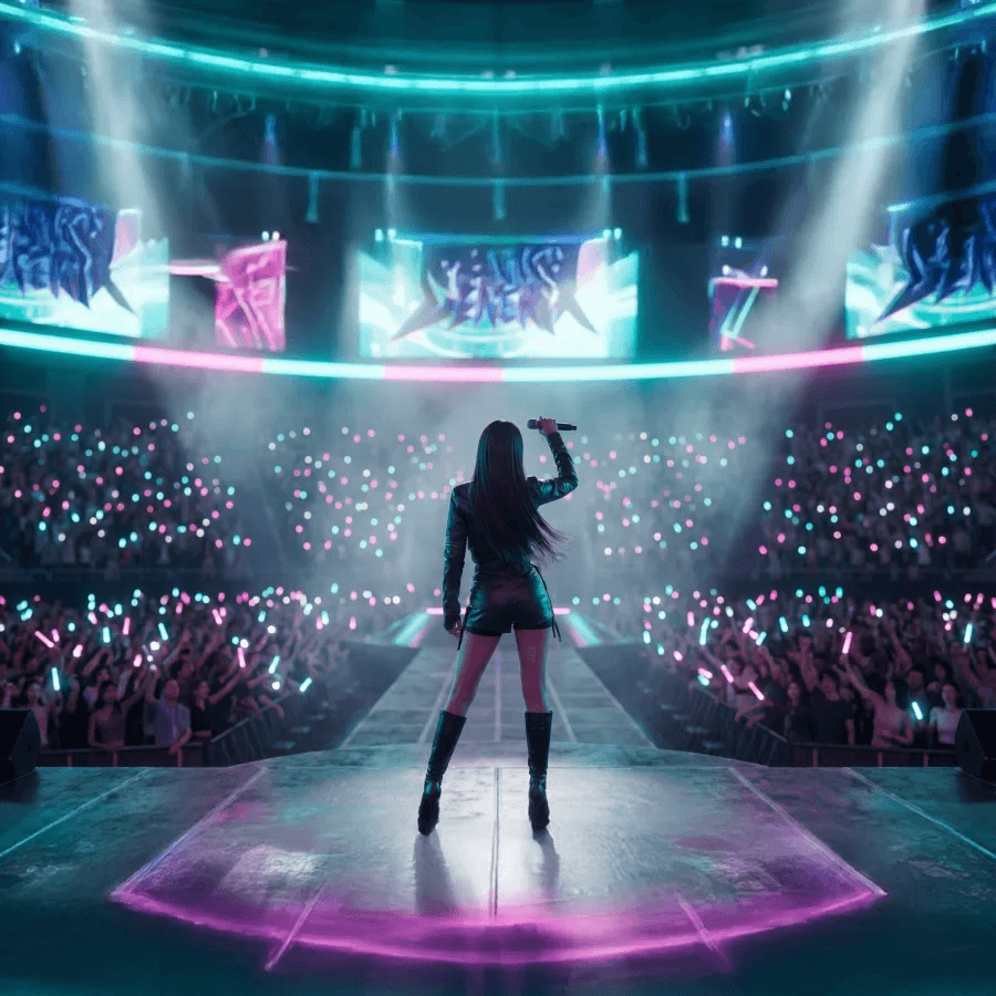 kpop - idol solo singing on stage