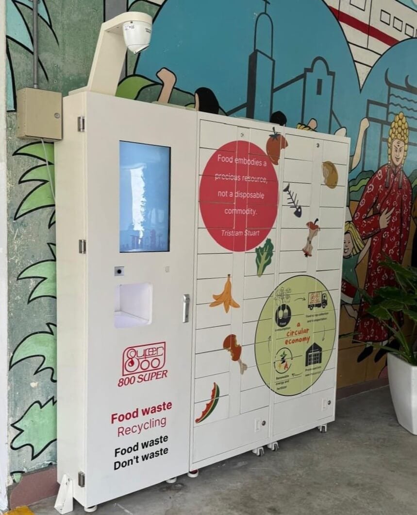 food waste smart lockers for recycling in singapore