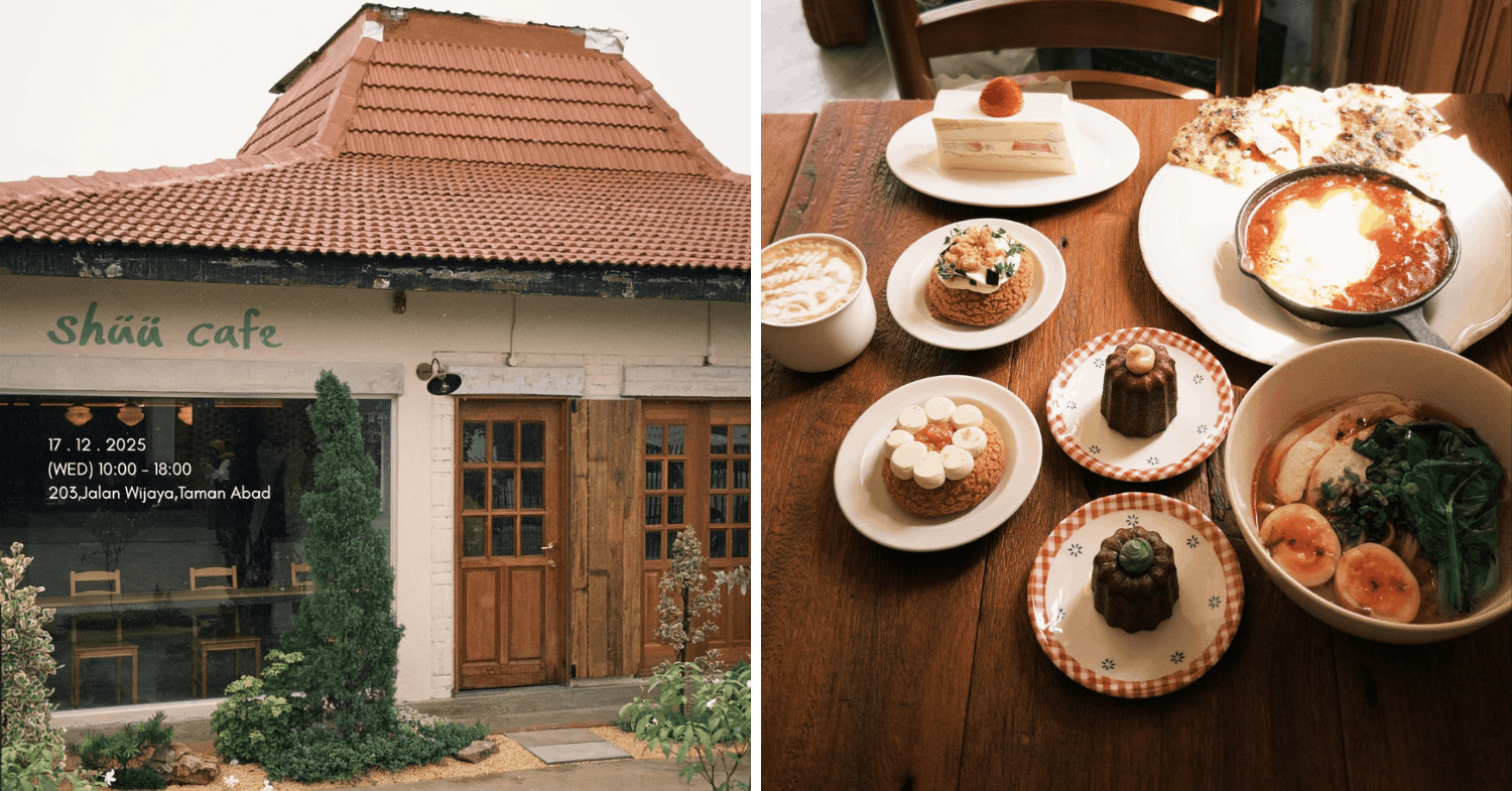 things to do jb - shuu cafe exterior and food