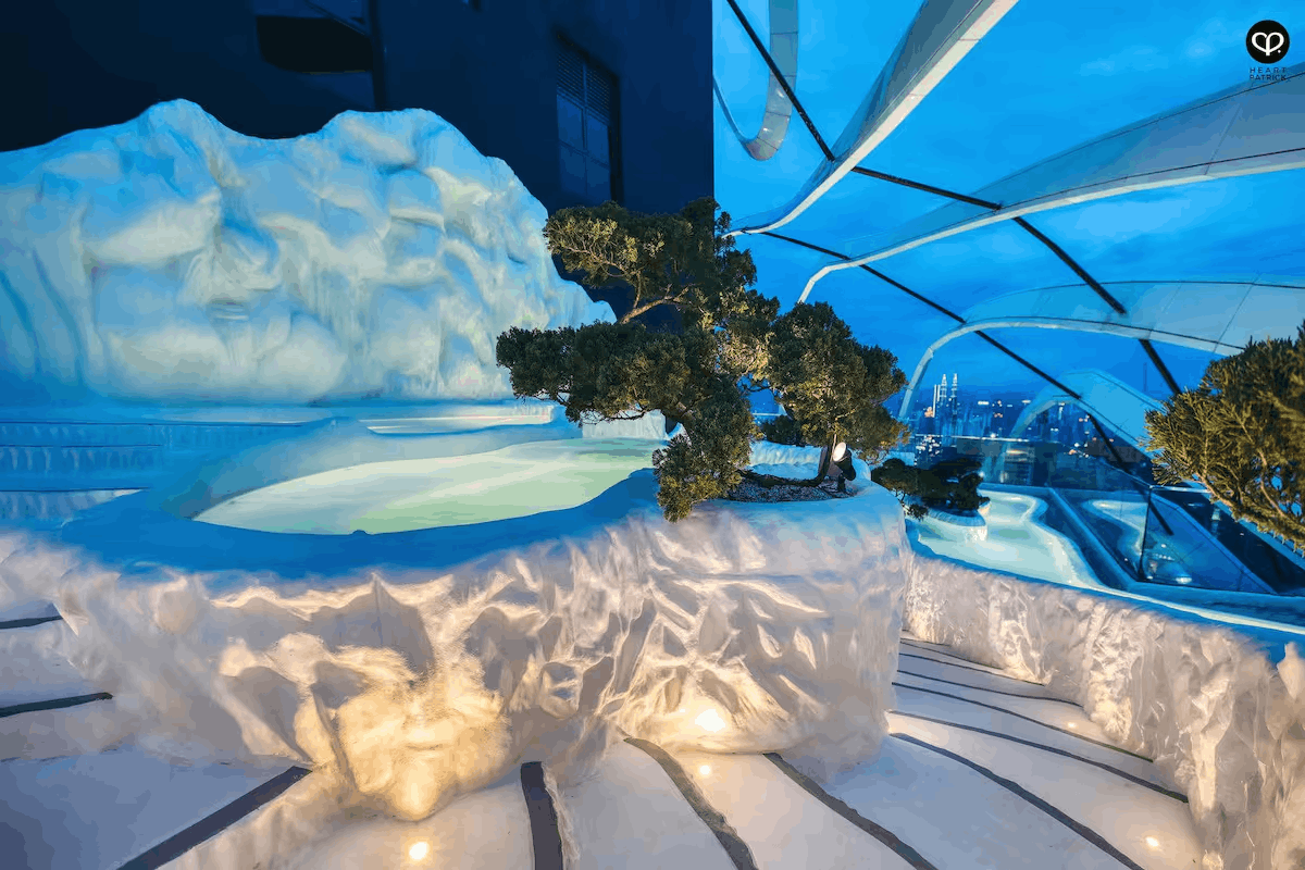 Arte Mont Kiara Cascading Pool Night