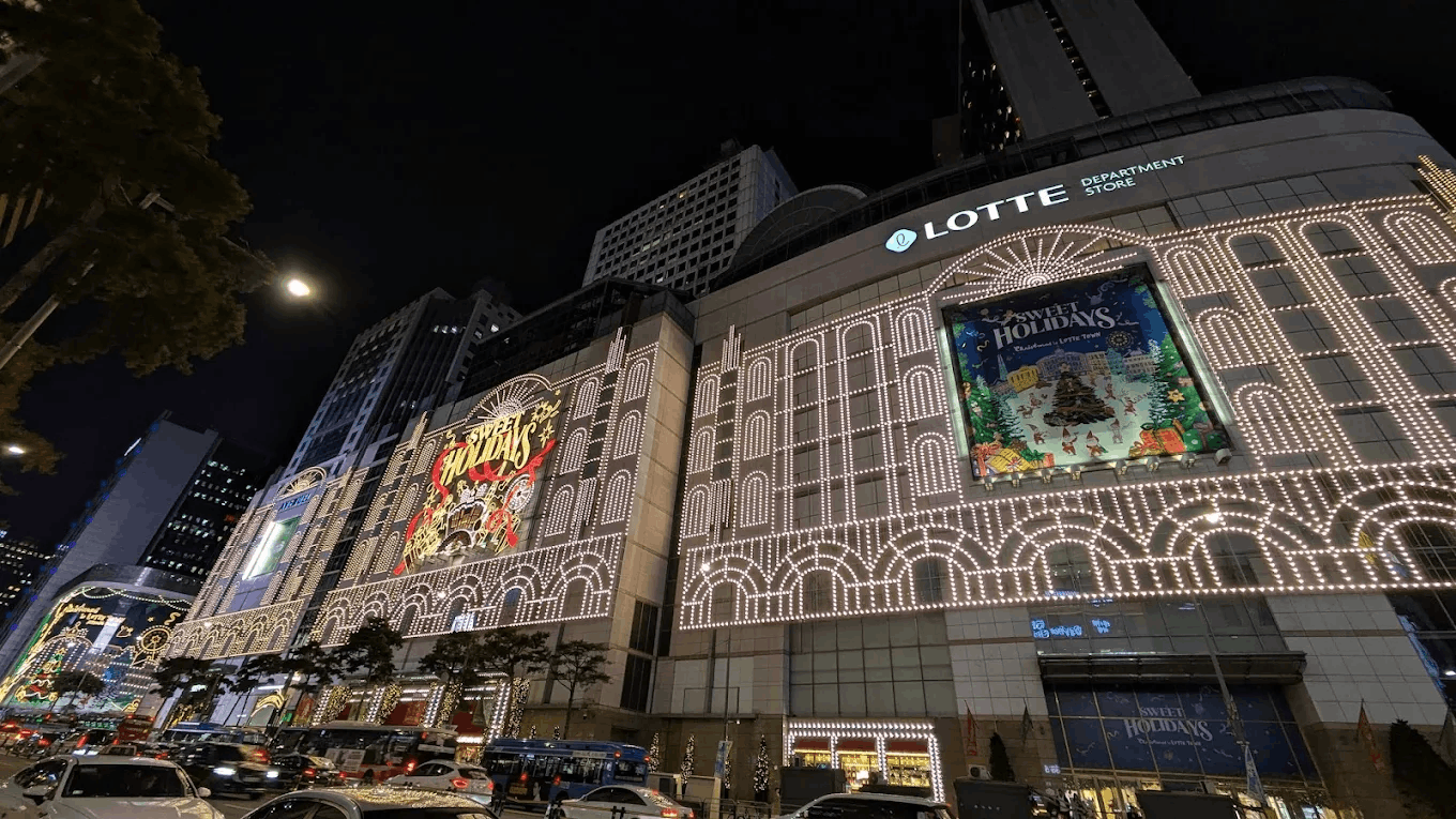 Lotte Department Store in Myeongdong