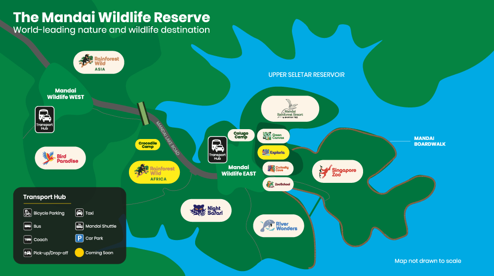 Mandai Wildlife Reserve - Map