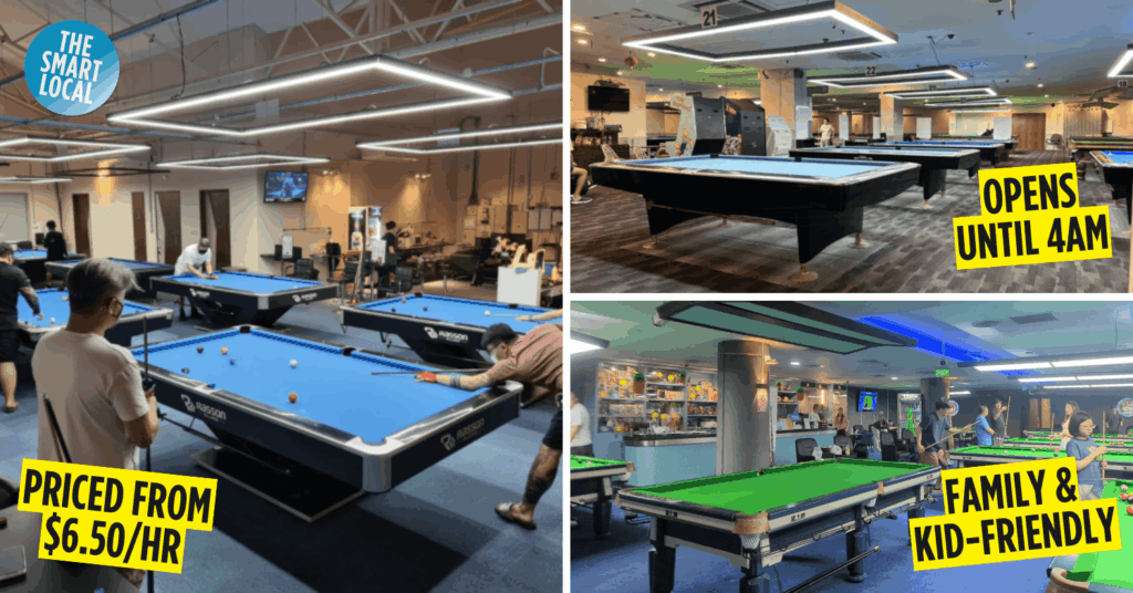 Pool, Billiards & Snooker Halls In Singapore
