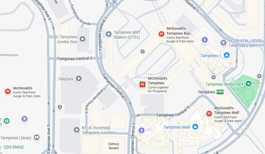 TAMPINES MAP