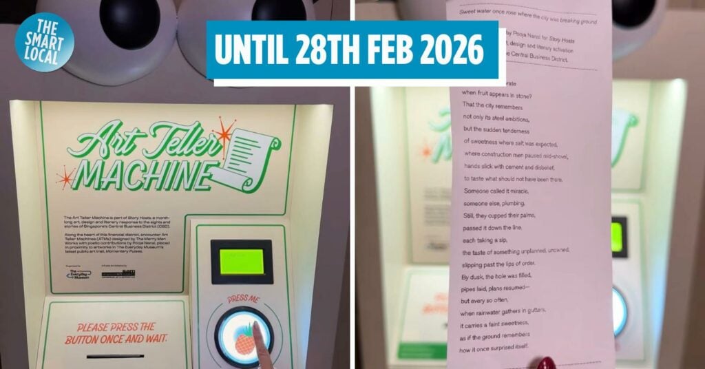 These Pop-up ATMs In Shenton Way Dispense Free Poems Instead Of Cash, So Your Only Withdrawal Is Emotional
