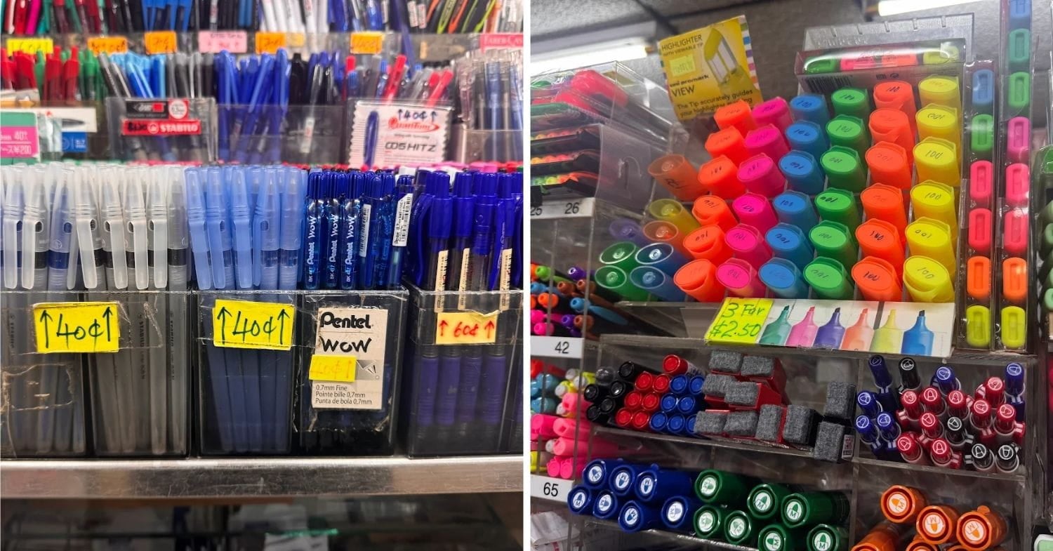 Grassland Book Store at Beauty World Centre - pens and markers