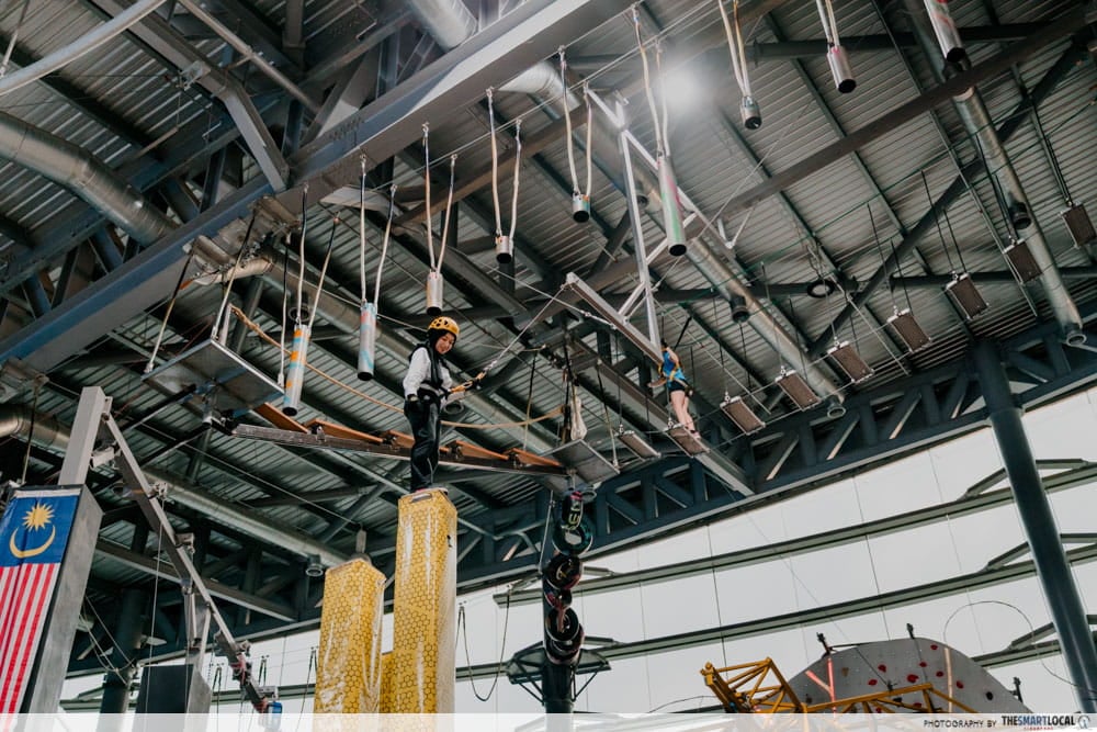 ioi city mall indoor high rope challenge