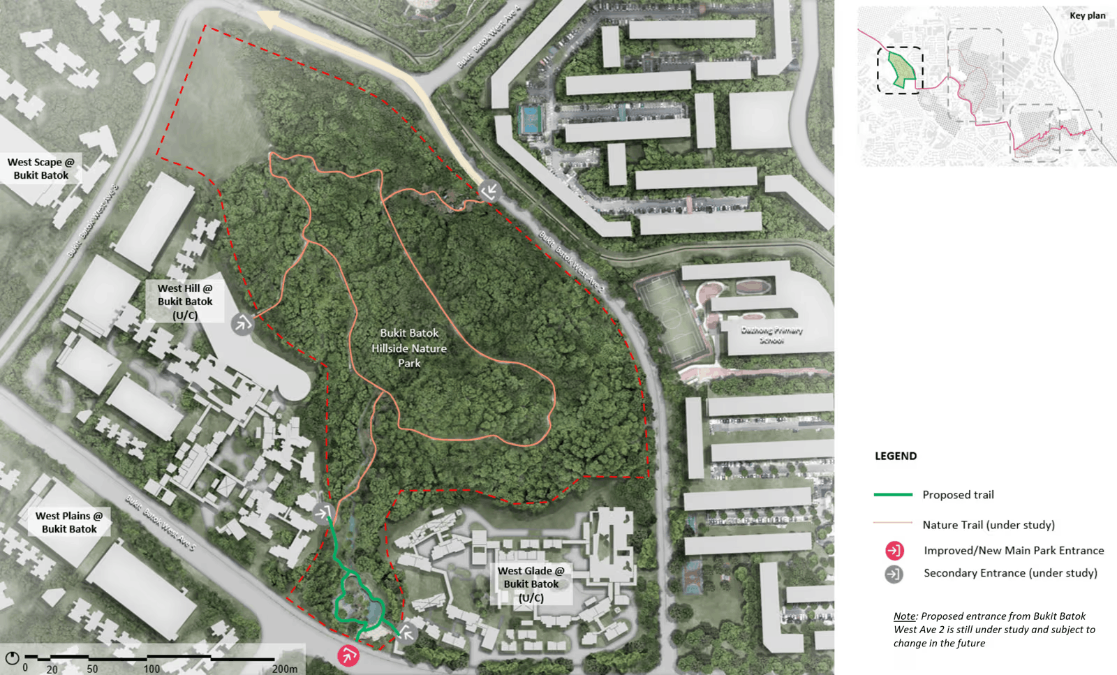 new parks opening soon in singapore, bukit batok hillside nature park 