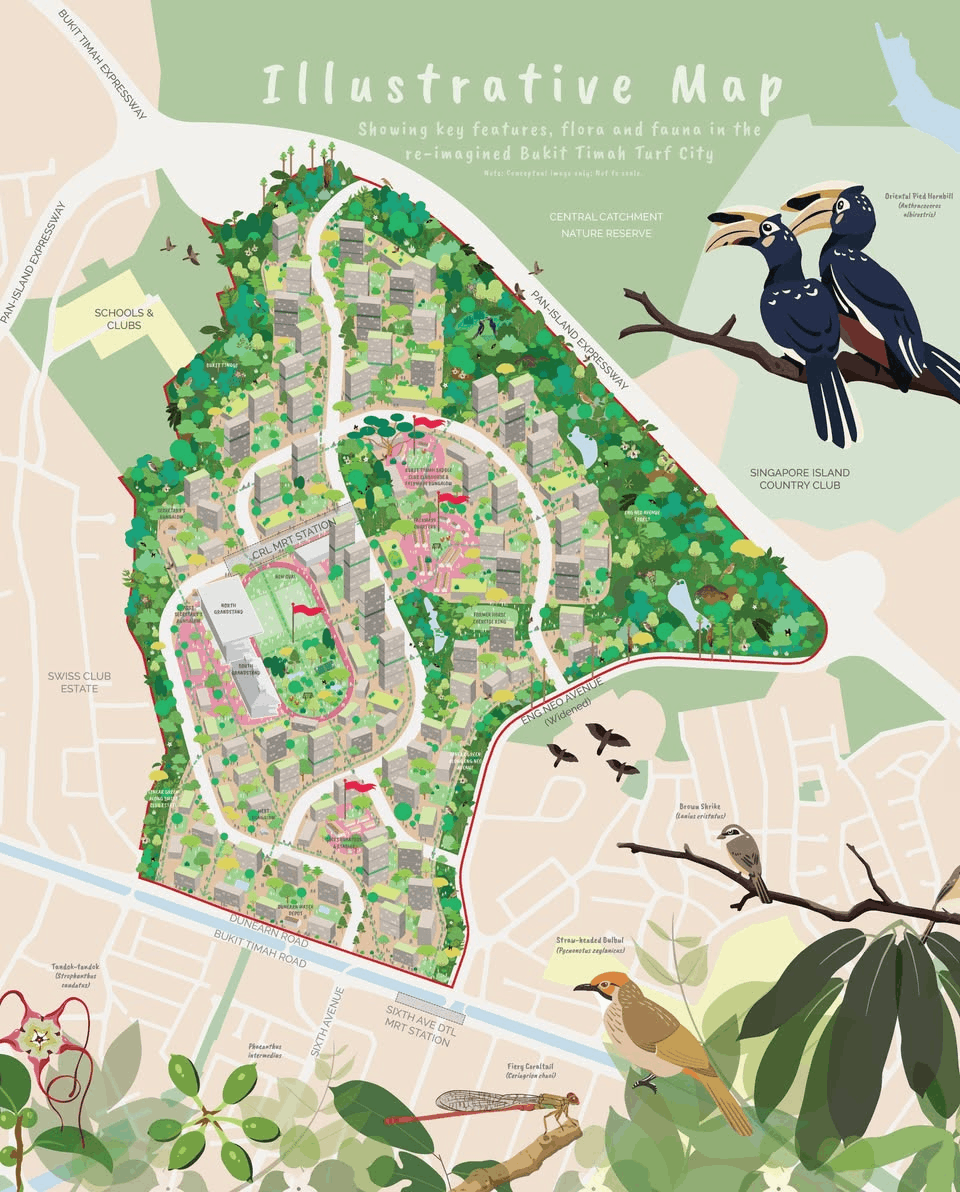 new parks opening soon in singapore, bukit timah turf city
