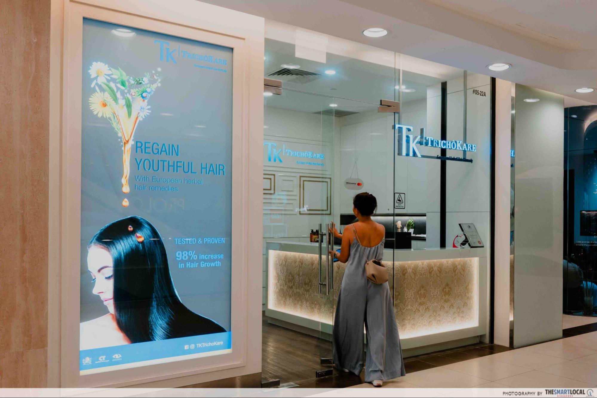 tk trichokare - storefront shot