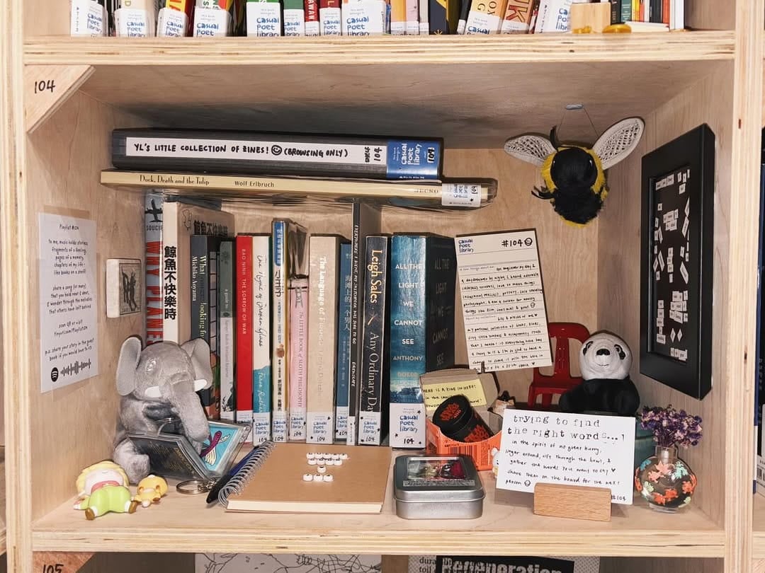 Casual Poet Library - rent a bookshelf