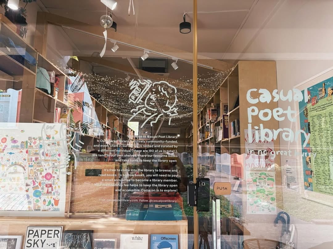 Casual Poet Library - shared community space