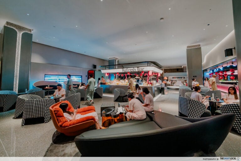 Lounge area at House Plus Bubble spa Jurong East Singapore