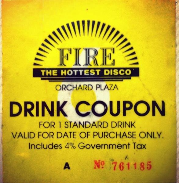 Fire Disco entry ticket drink coupon