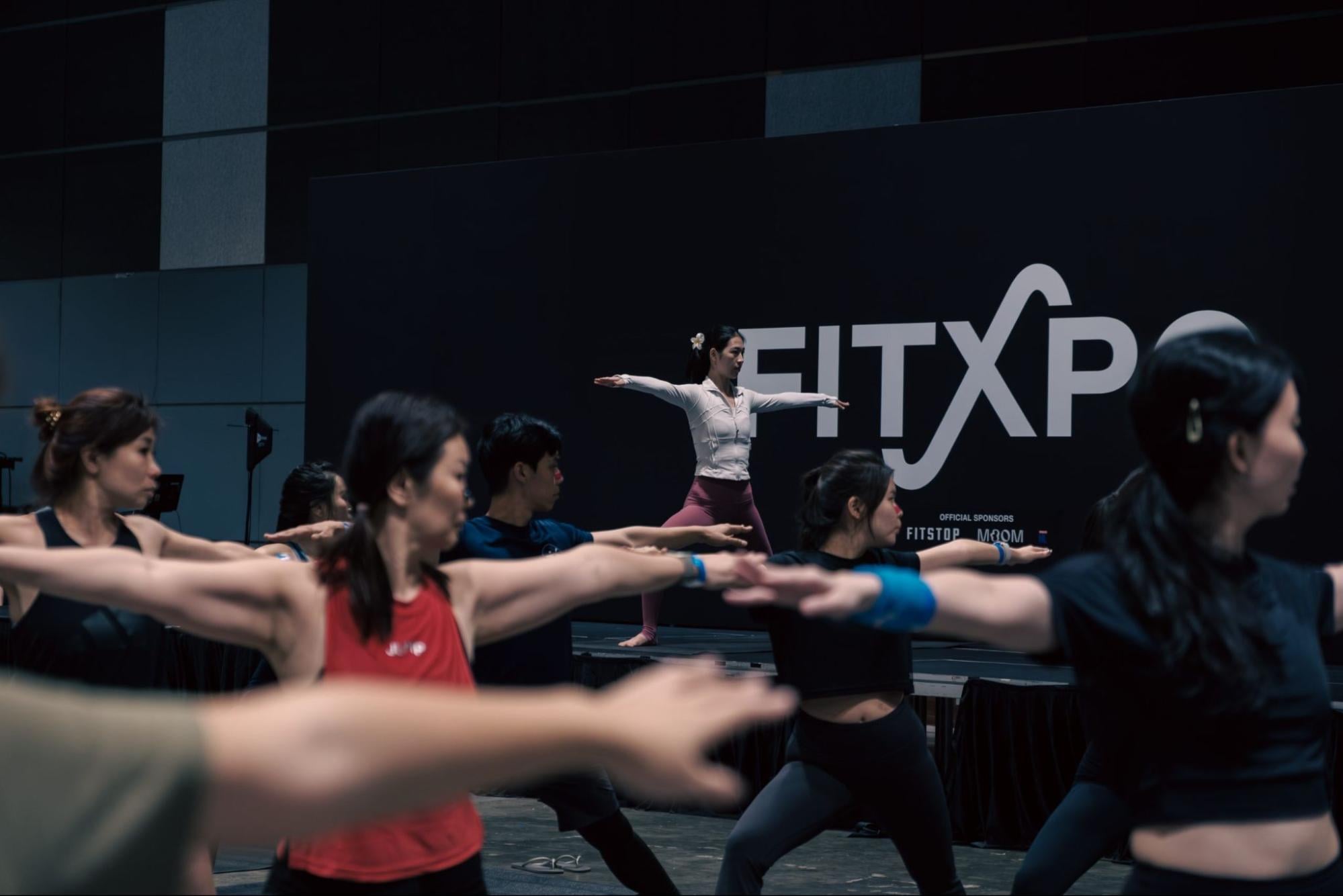 Workout session at FitXpo