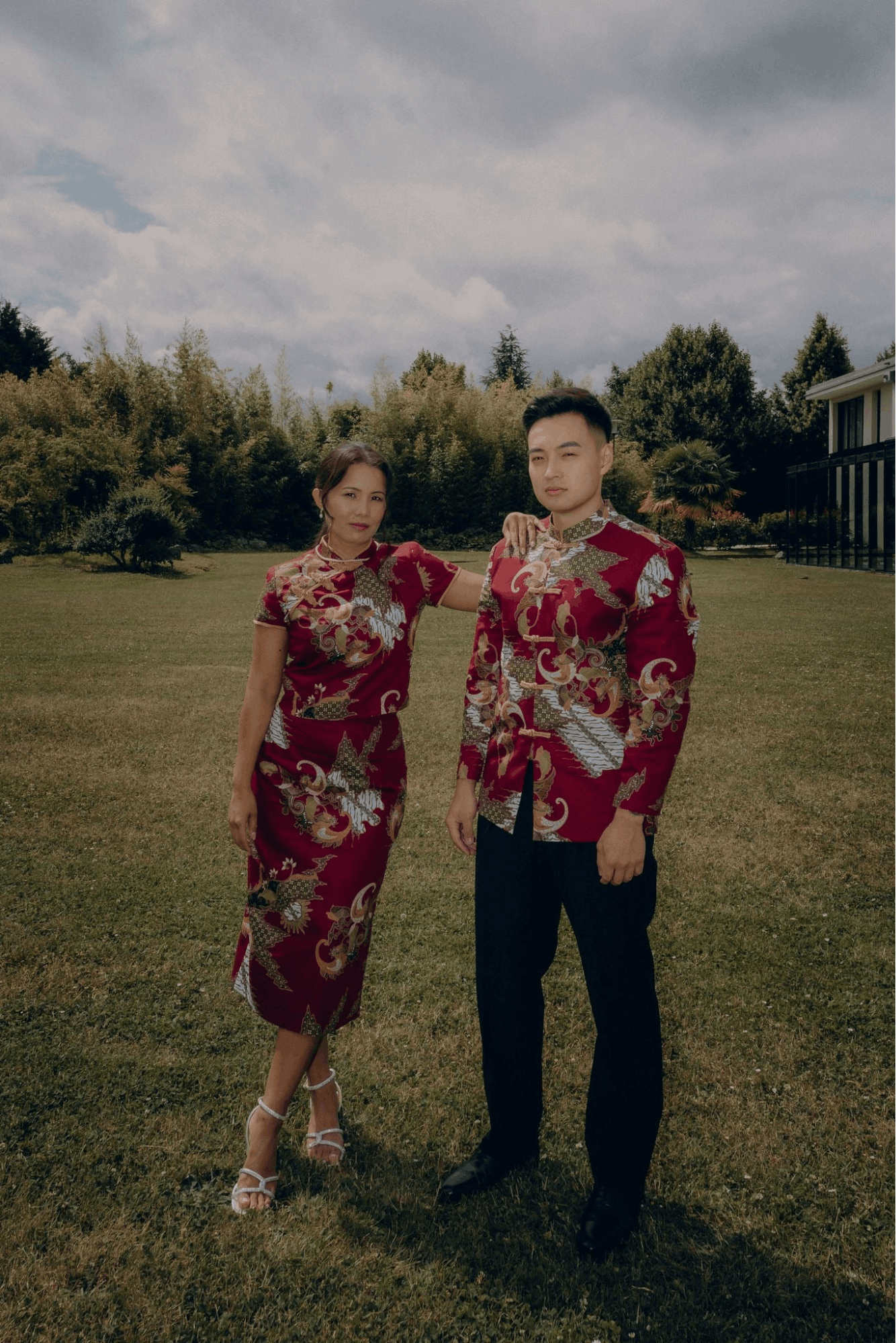 couple in tang suit & cheongsam from outpost harbourfront centre