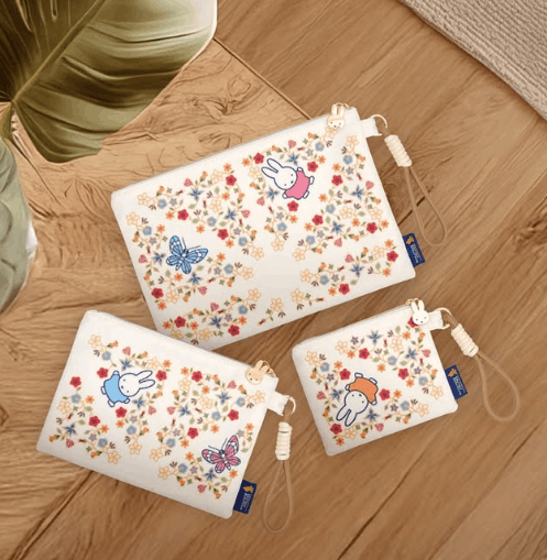 KrisShop x Miffy 3-piece travel pouch
