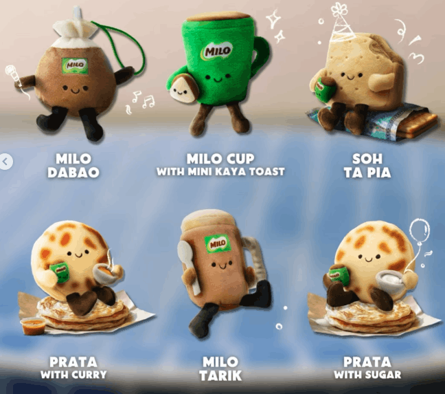 MILO Breakfast Set (Weekend Edition) Plushies designs