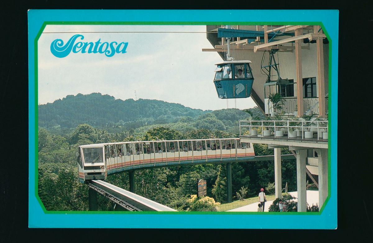 Old Sentosa Monorail and cable car