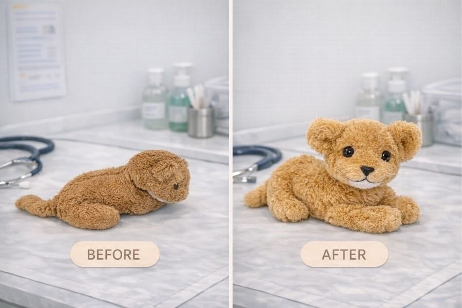 TOY DOCTOR MANDAI - TREATMENT BEFORE AND AFTER
