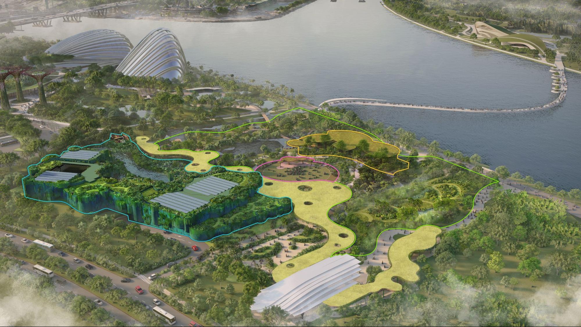 Bird's eye view of Wetlands by the Bay