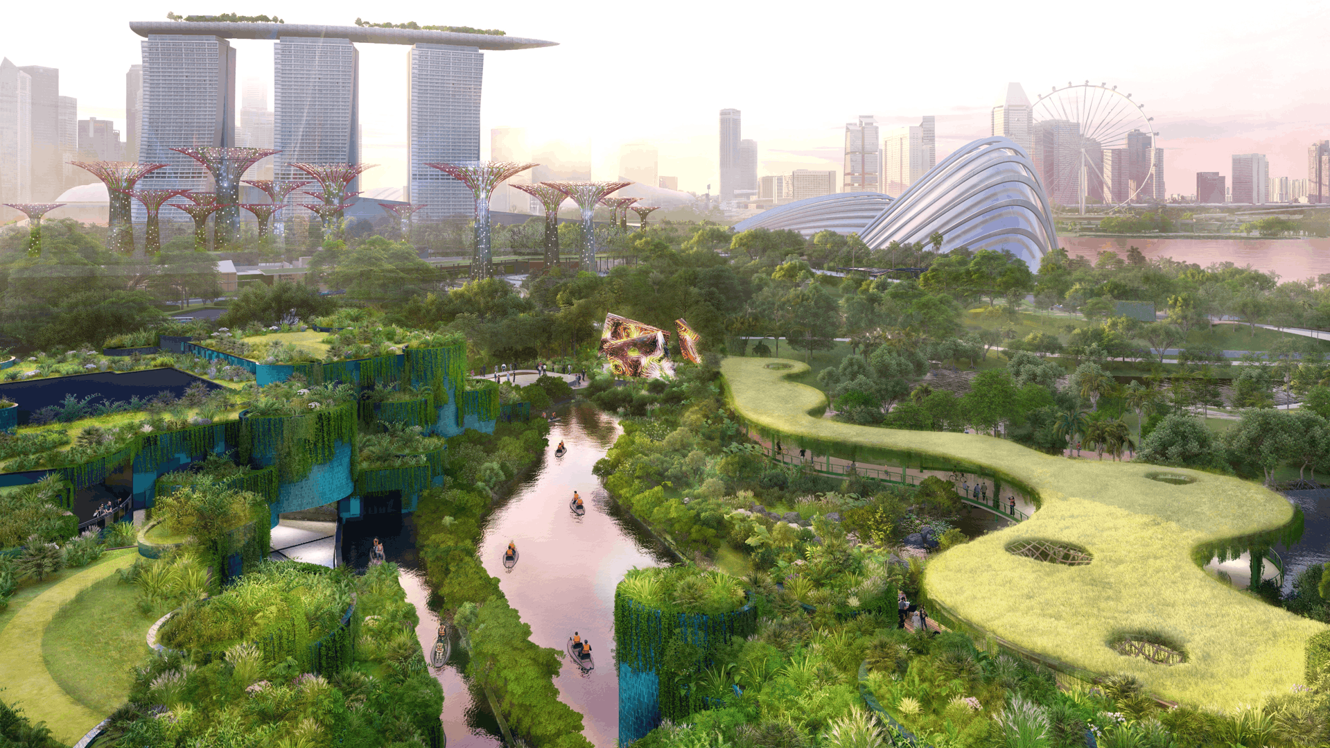 Wetlands by the Bay aerial view