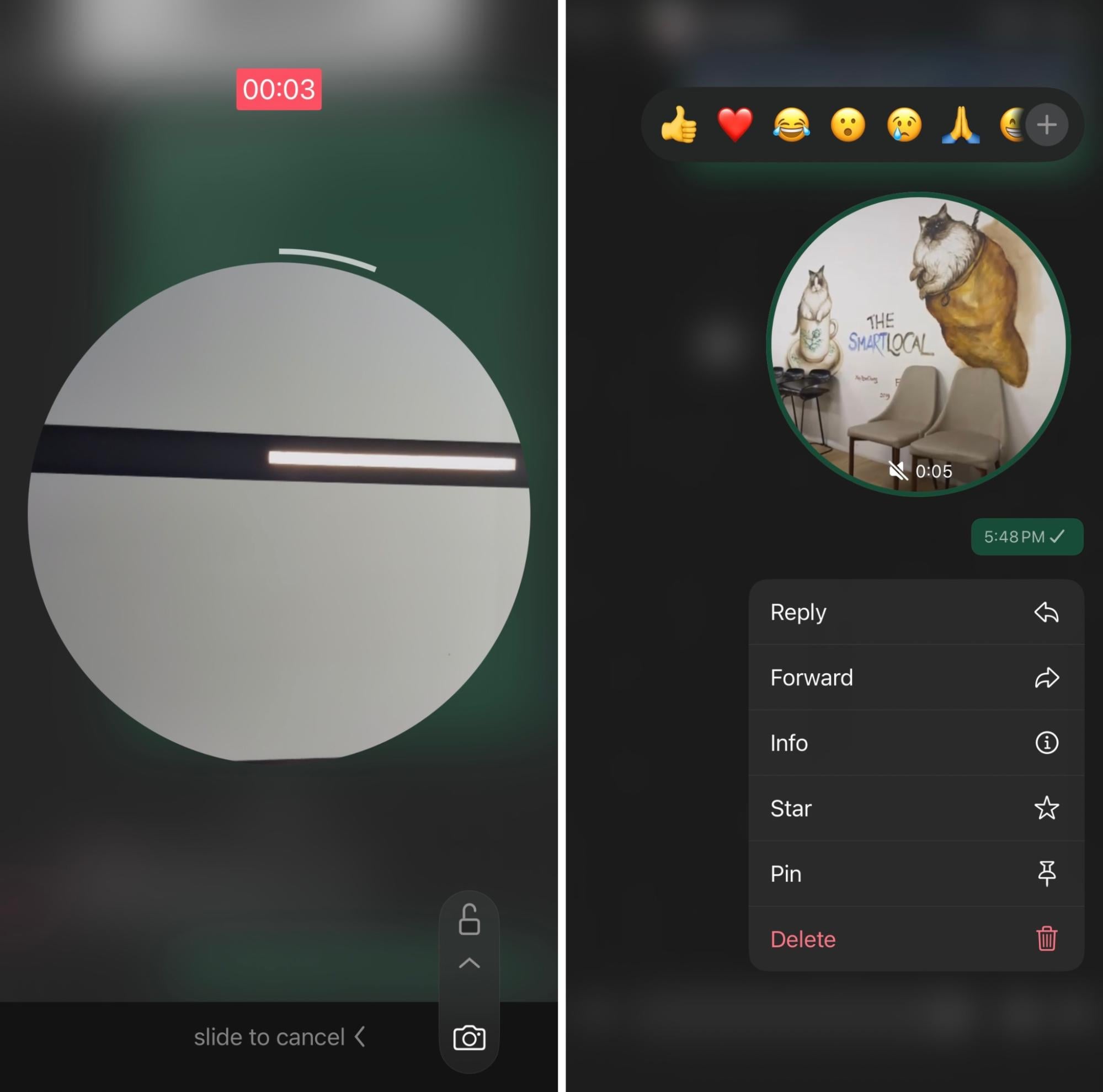WhatsApp hacks & features - Video notes