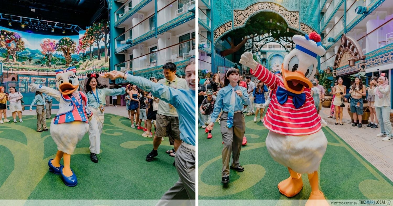 disney adventure cruise - character dance party