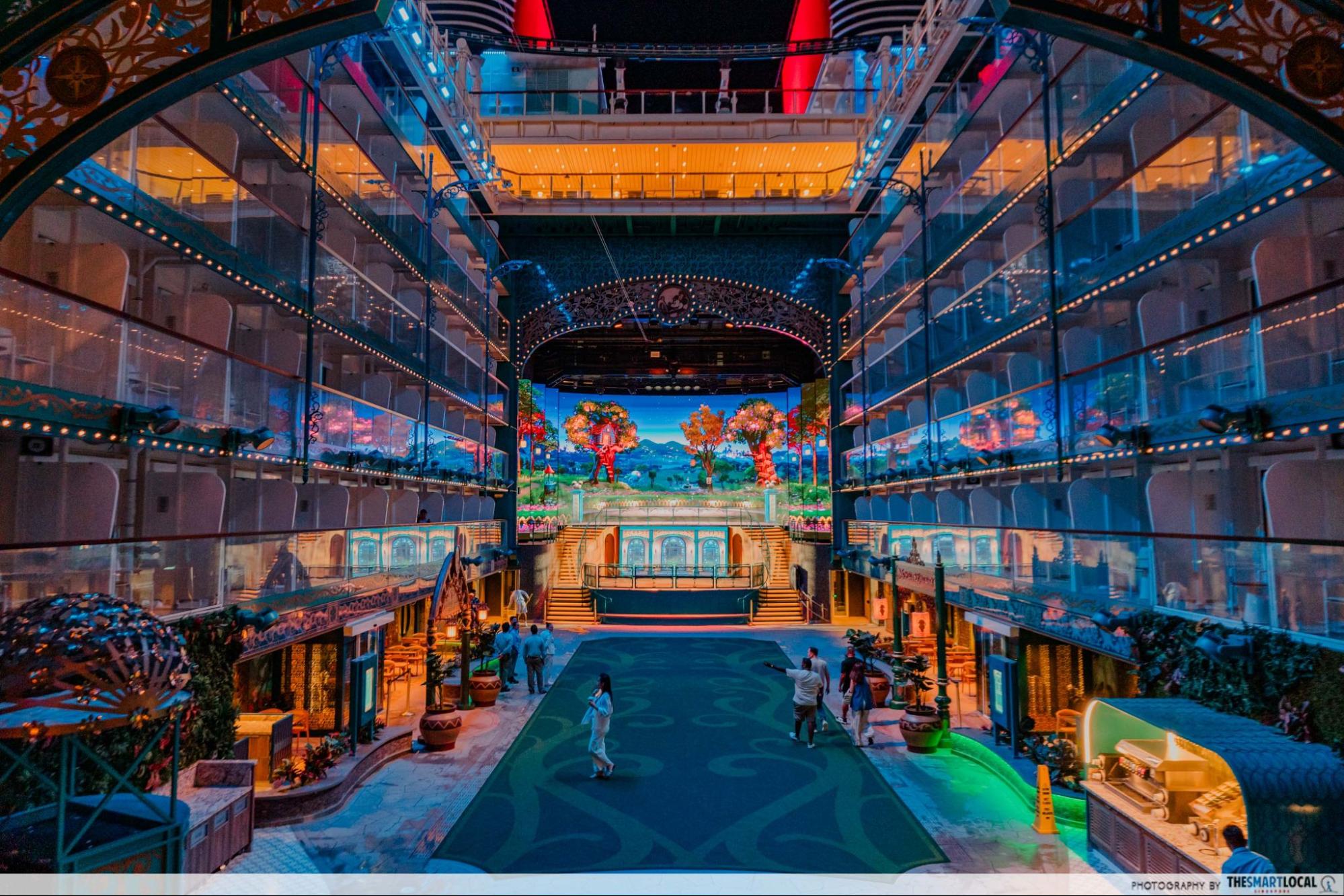 disney adventure cruise - imagination garden night