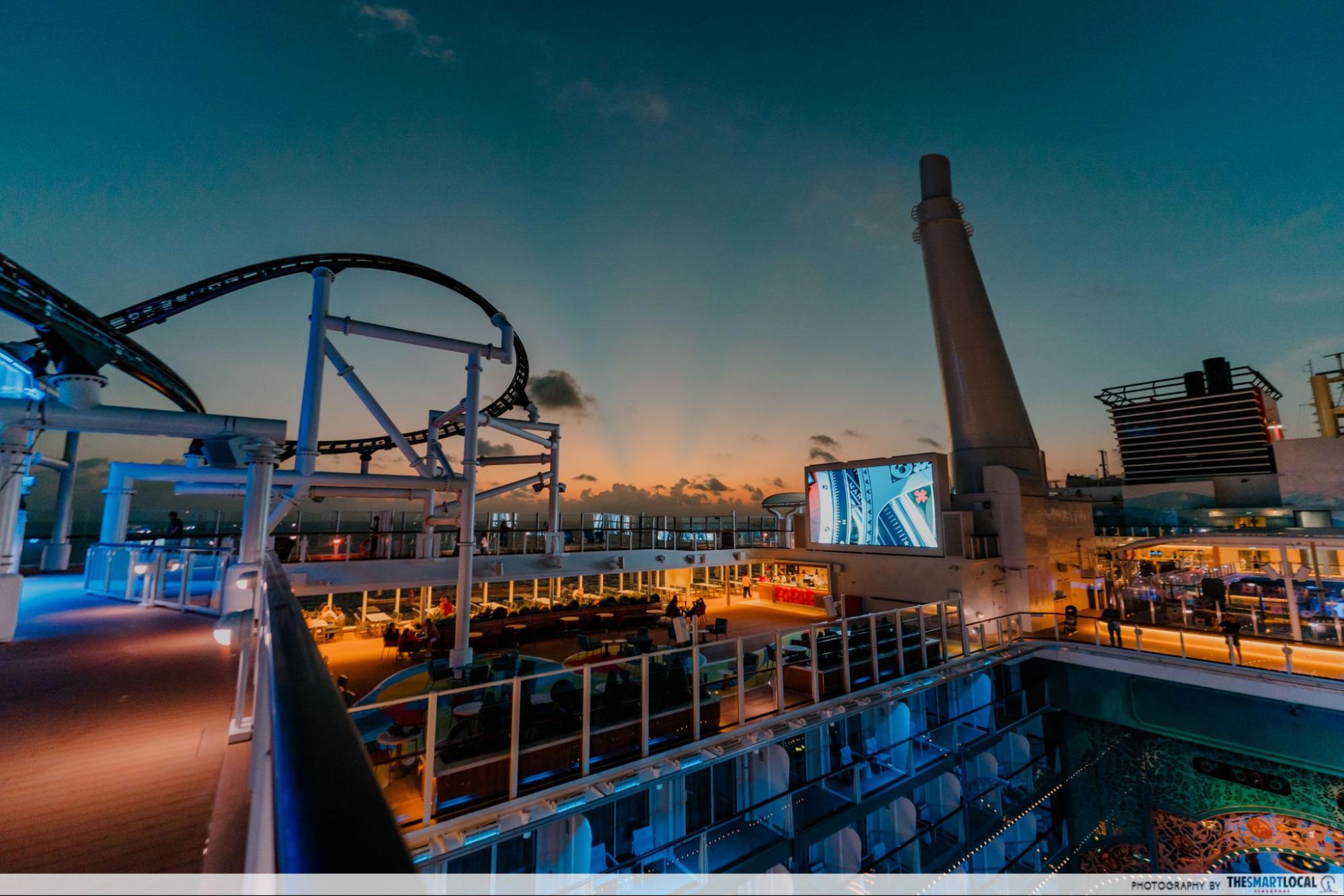 disney adventure cruise - sunset