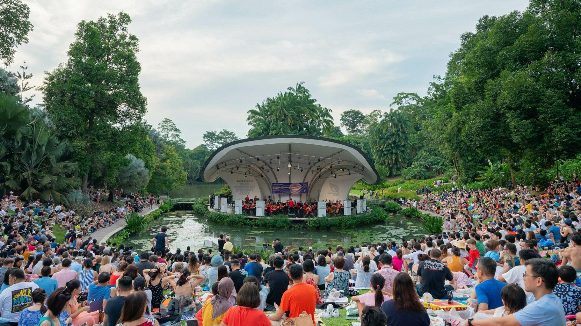 singapore botanic gardens and the symphony orchestra