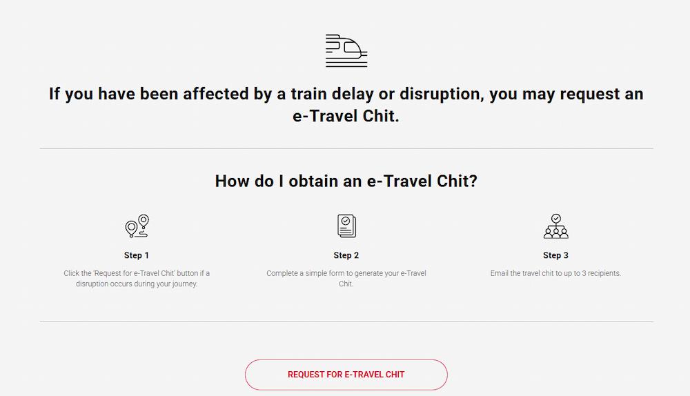 mrt breakdowns - smrt e-travel chit