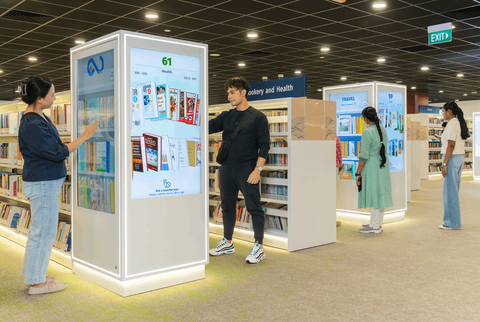newly revamped bukit batok library - infinite shelves