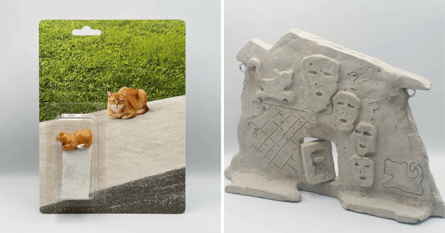 cat themed art exhibition toxoplasmosis by tokonama