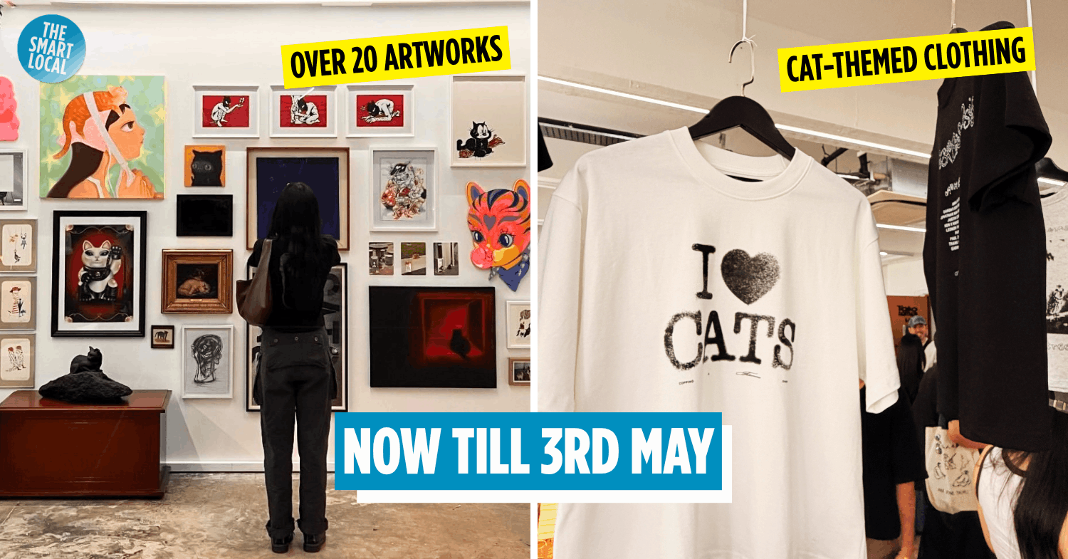 This Cute Cat-Themed Art Exhibition In Tai Seng Has Kitty-Inspired Clothing & Japanese Teas 