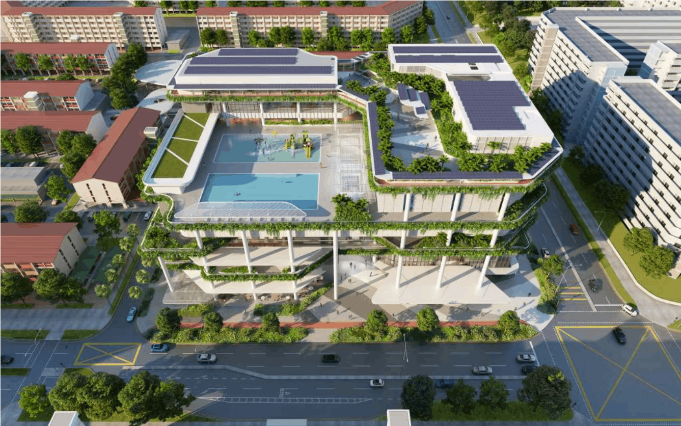 Aerial view of Chong Pang City