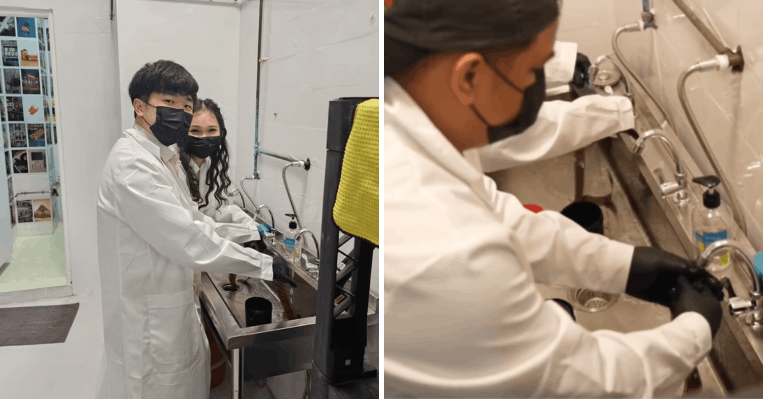 Developing film photos