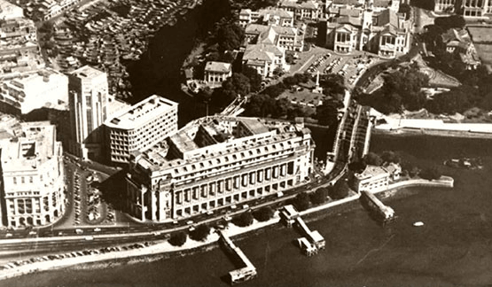 Fullerton building - Aerial view